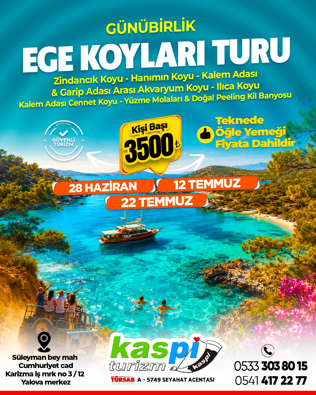 Kalem Adası Yüzme Turu